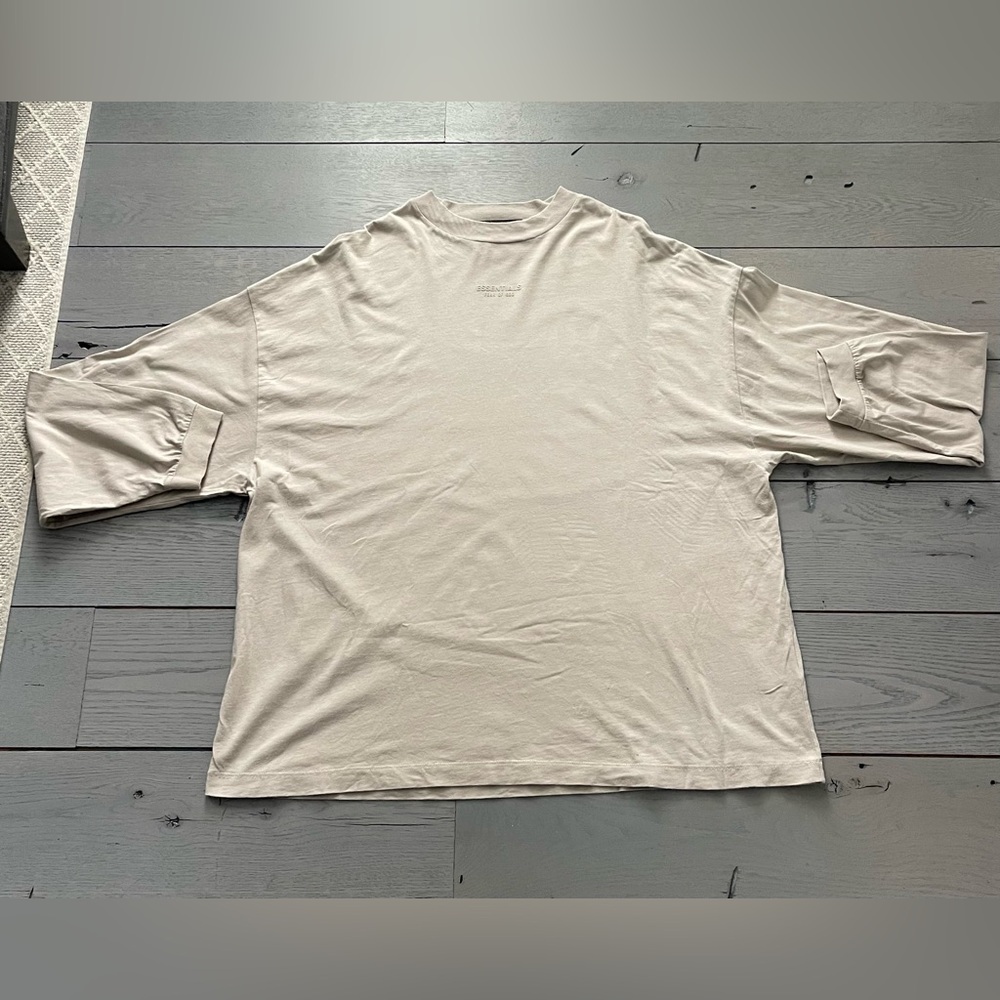Essentials Fear of God Tan long sleeve shirt L